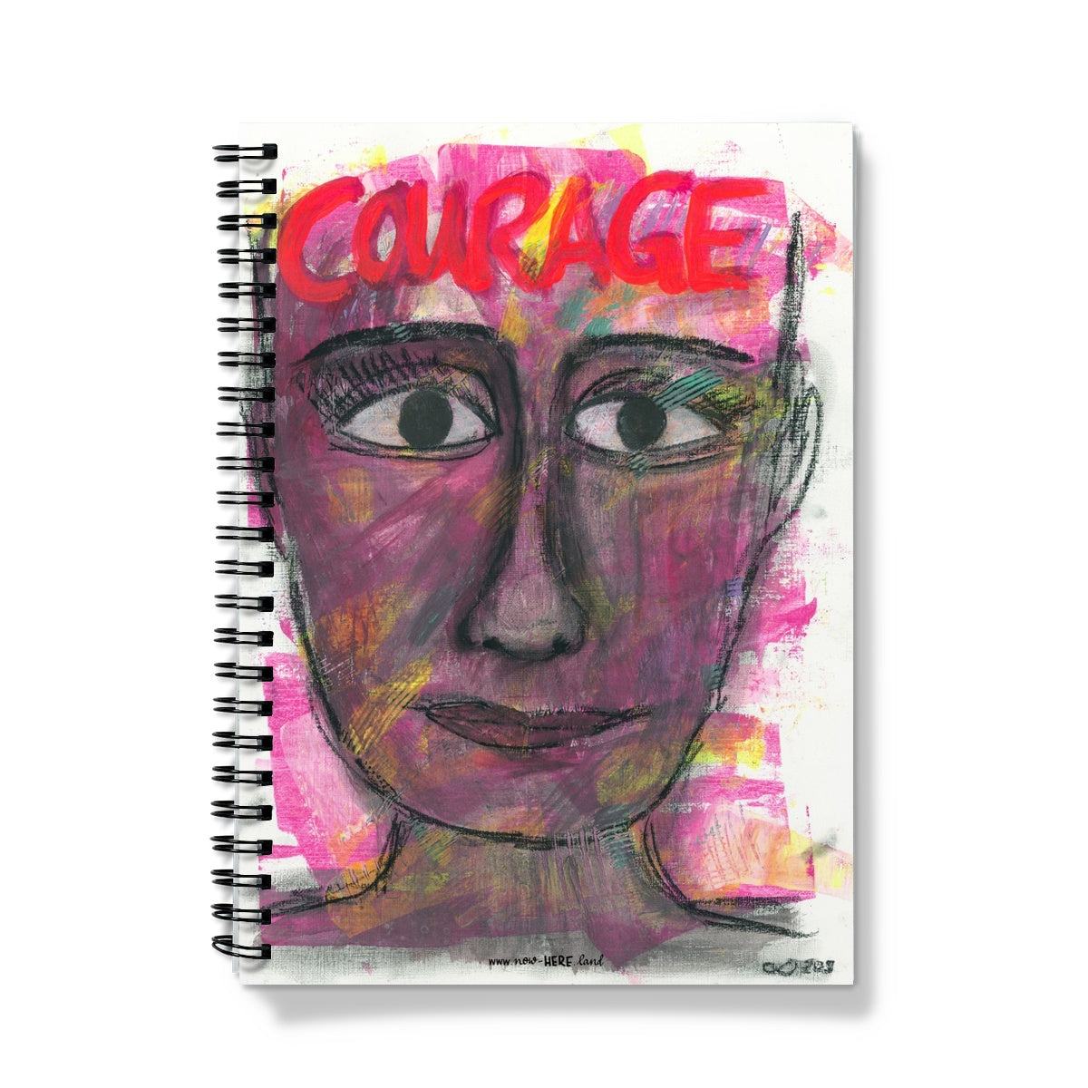 Courage // Fine Art Print Notebook